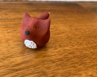 Mr. Fox Miniature Clay Figurine