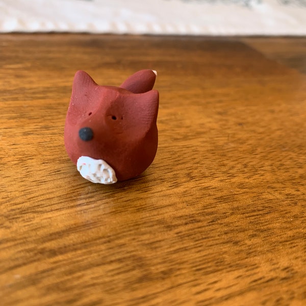 Mr. Fox Miniature Clay Figurine