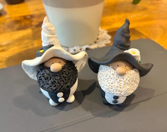 Mr. and Mr. Groom Gnomes Cake Toppers Customizable
