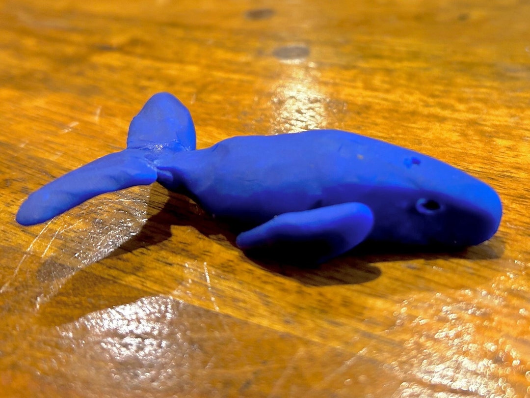 Blue Whale Clay Figure