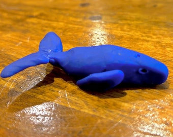 Blue Whale Clay Figure