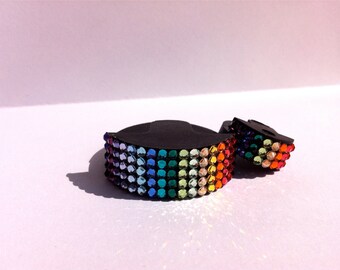 Limited-Edition Violin, Viola or Cello Swarovski Crystal Rainbow Color Collection Mute