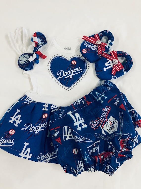 quiltsbykym La Dodgers Inspired Baby Coming-Home Outfit