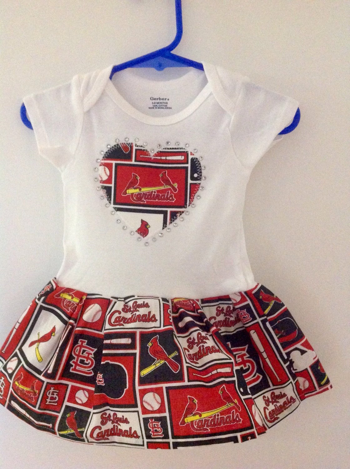 quiltsbykym St Louis Cardinals Inspired Dress