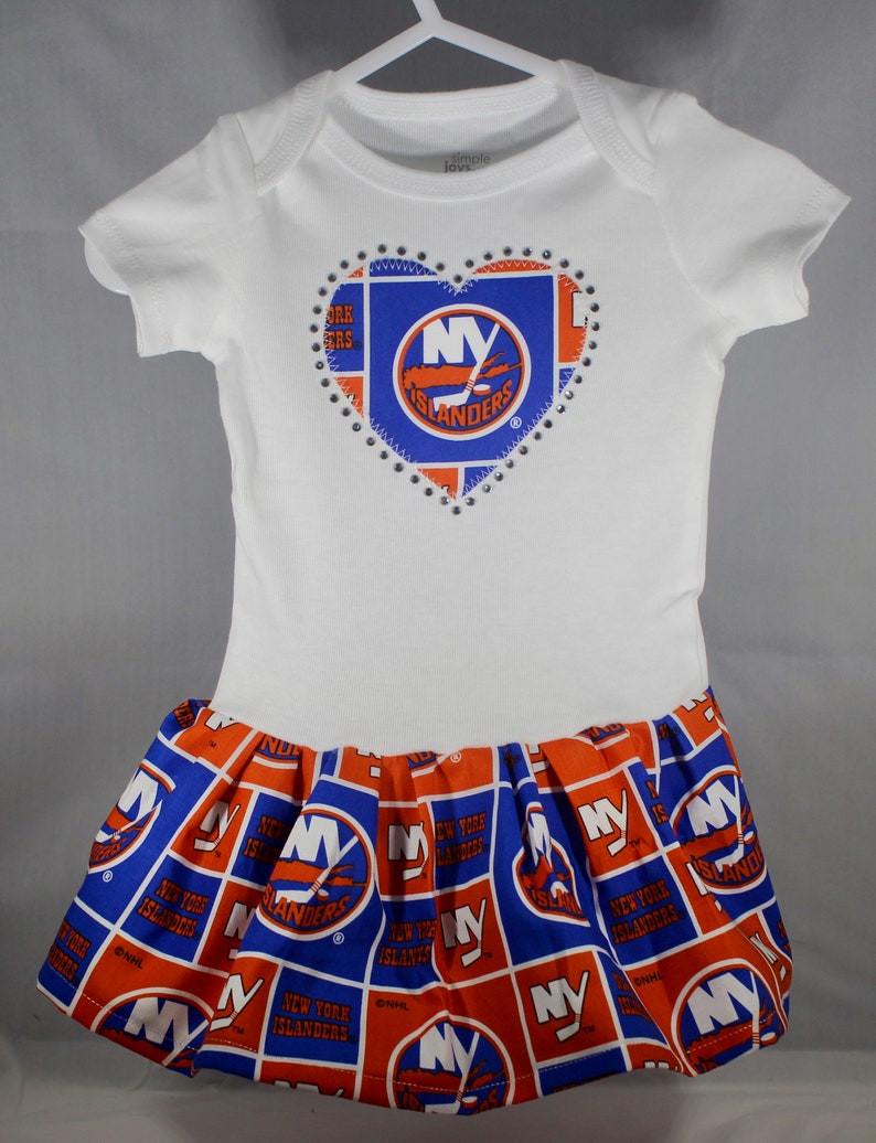 NY Islanders Inspired Infant Dress