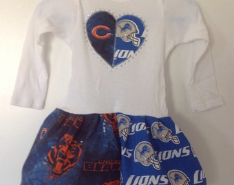 Detroit Lions & Chicago Bears Inspired  House Divided Dress