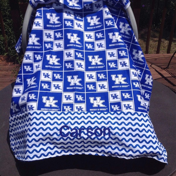 Universidad de Kentucky Wildcats Inspirado Bebé Canopy/ Asiento de coche / Cubierta de la carpa