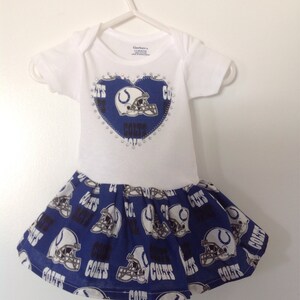 Indianapolis Colts Inspired Infant Dress