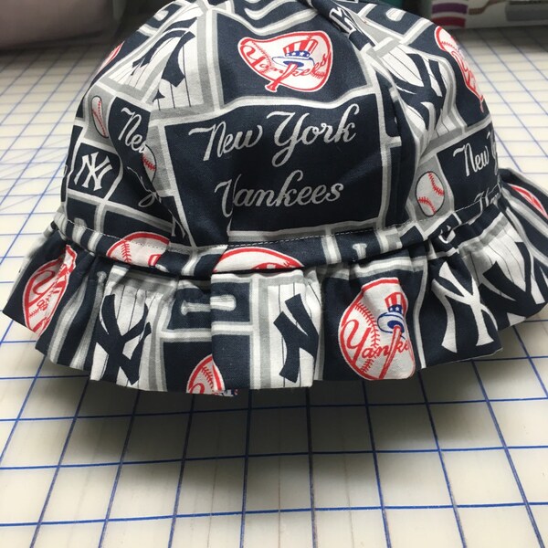 New York Yankees Inspired Baby Sun Hat