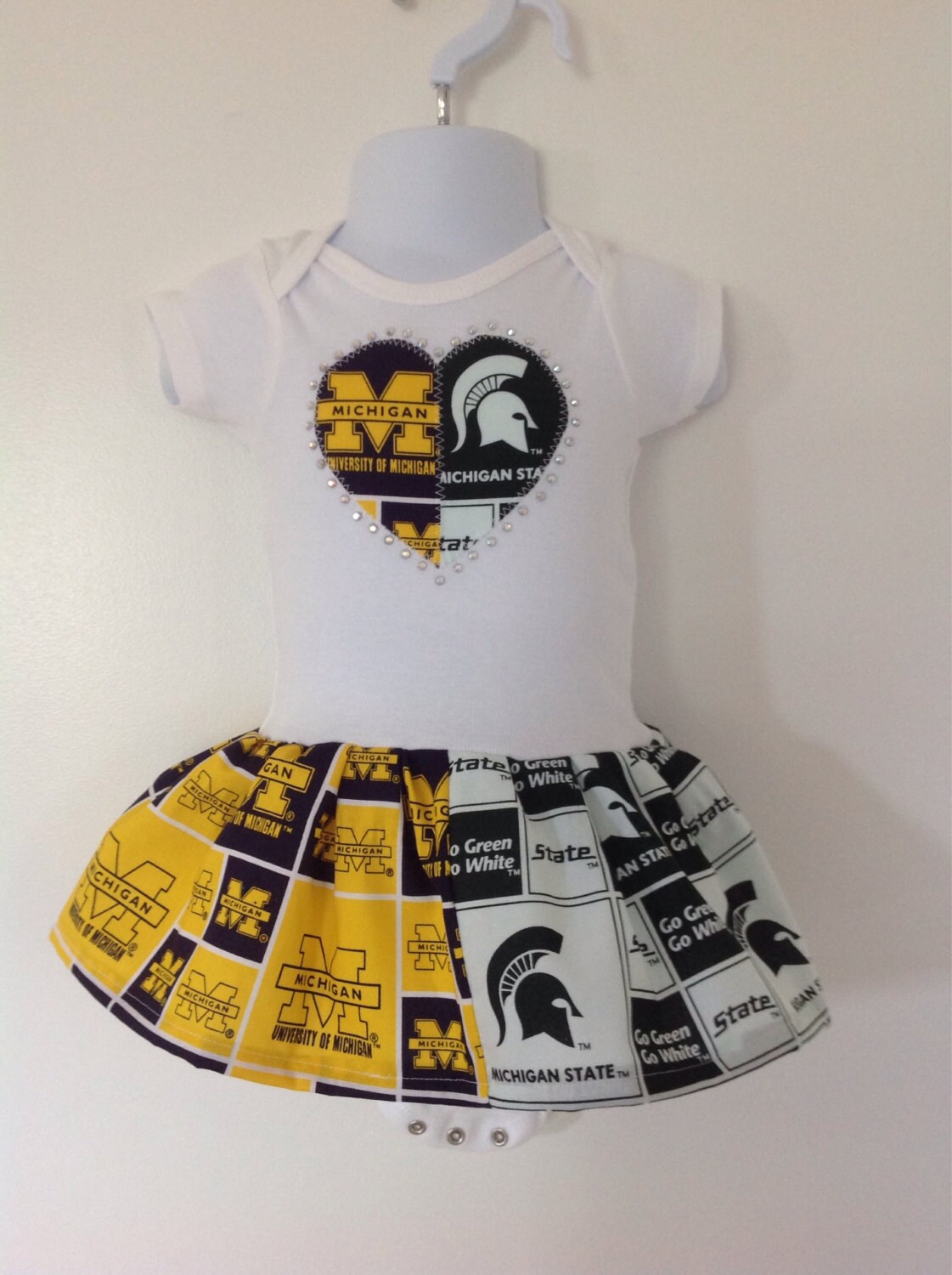 University of Michigan/Michigan State Inspired House Divided  Dress