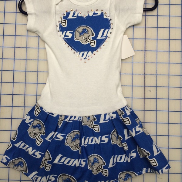 Detroit Lions Inspired Infant Dress