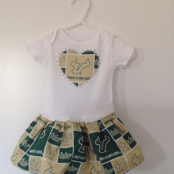 USF BULLS Inspired Infant Dress