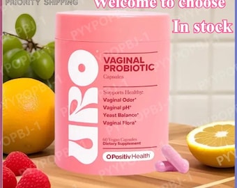 Probiótico vaginal O Positiv URO para mujeres, 60 cápsulas / Suplemento para el equilibrio del pH con probióticos y prebióticos Lactobacillus