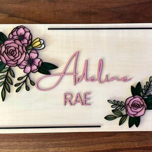 Personalisiertes Namensschild aus Holz für das Kinderzimmer