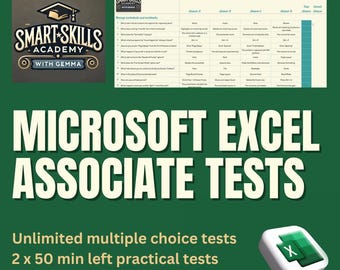 Microsoft Excel の多肢選択式および実技テスト