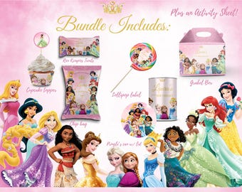 Disney Princess Birthday Party Bundle | INSTANT DOWNLOAD