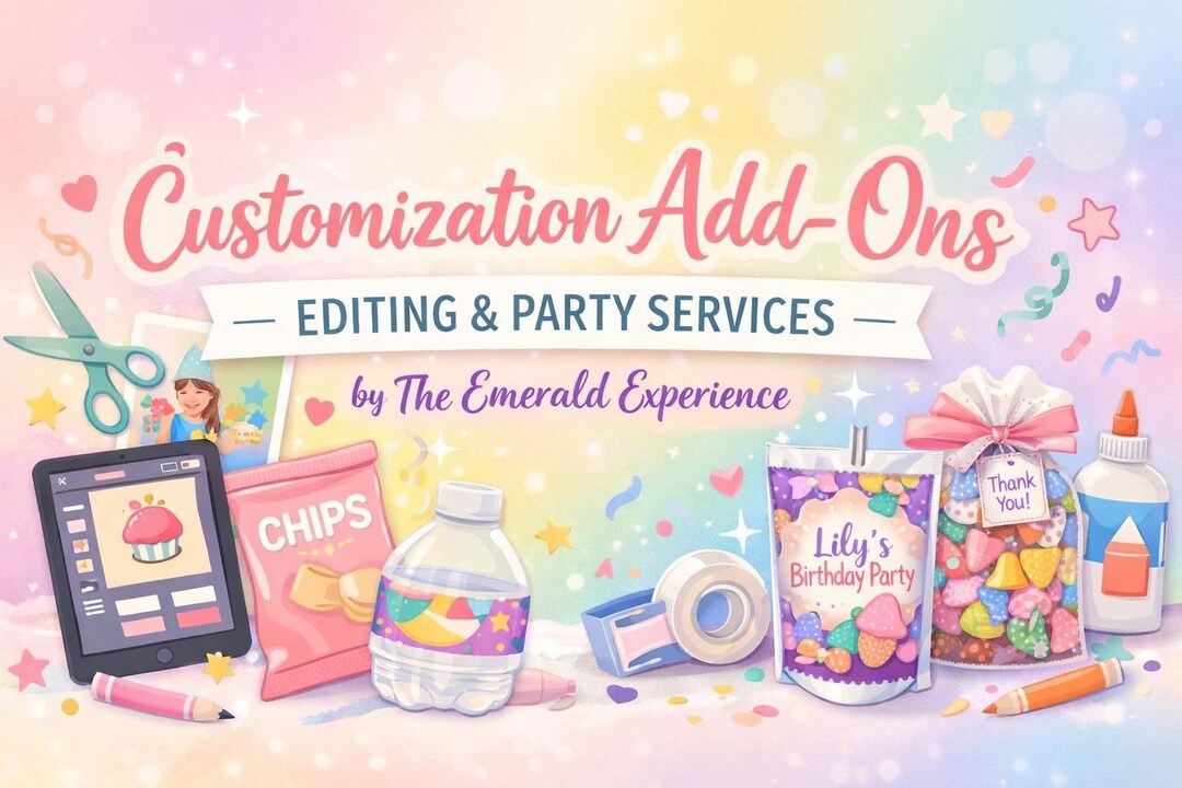 Customization Add-ons | Editing, Printing & Assembly Services - Etsy