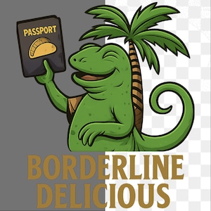 Hotter Than Your Visa PNG, Funny Lizard with Chili Sublimation Design, Cinco de Mayo T-Shirt Spicy Food Lover Digital File, Instant Download