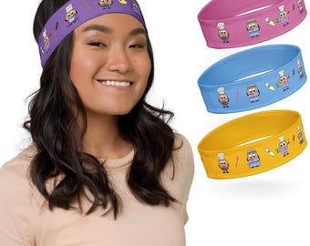 Vibrant Cookie Print Headband | Cute & Comfy Baking Hair Accessory | Fun Gift for Bakers and Cookie Lovers