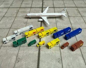herpa 空港用アクセサリーセット 1/500 Herpa Wings 空港ジオラマアクセサリー(No.1) 19点セット 1/500