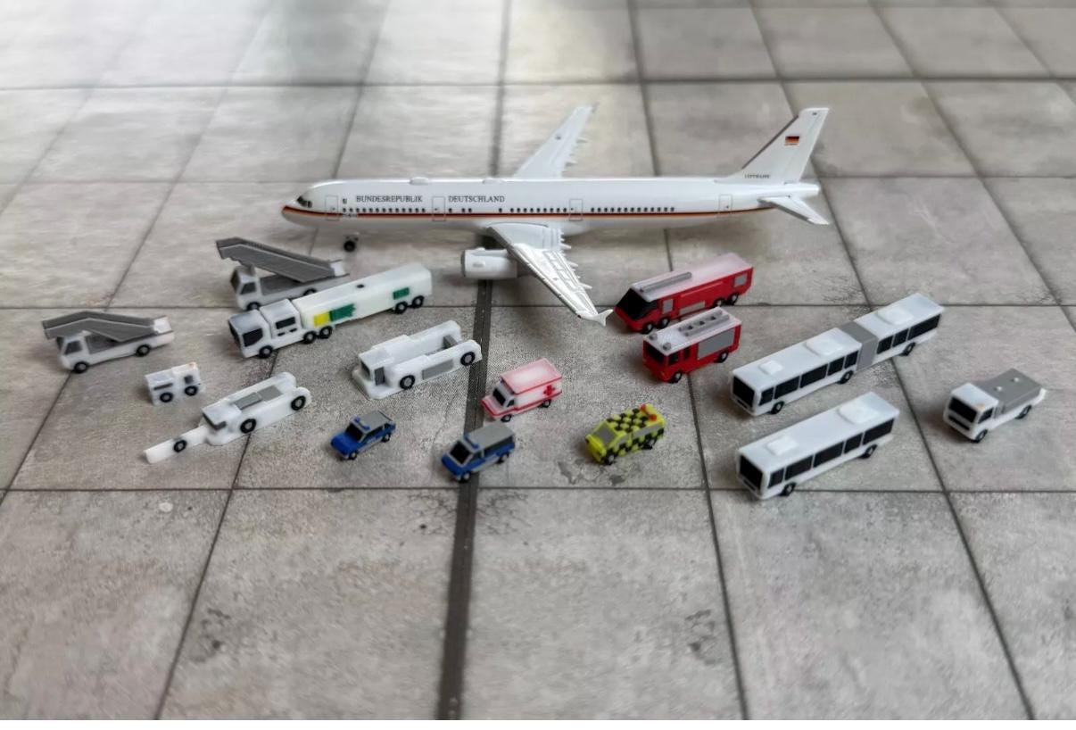 駐機場 エプロン スポット 1/400 模型 ジオラマ 飛行機 空港