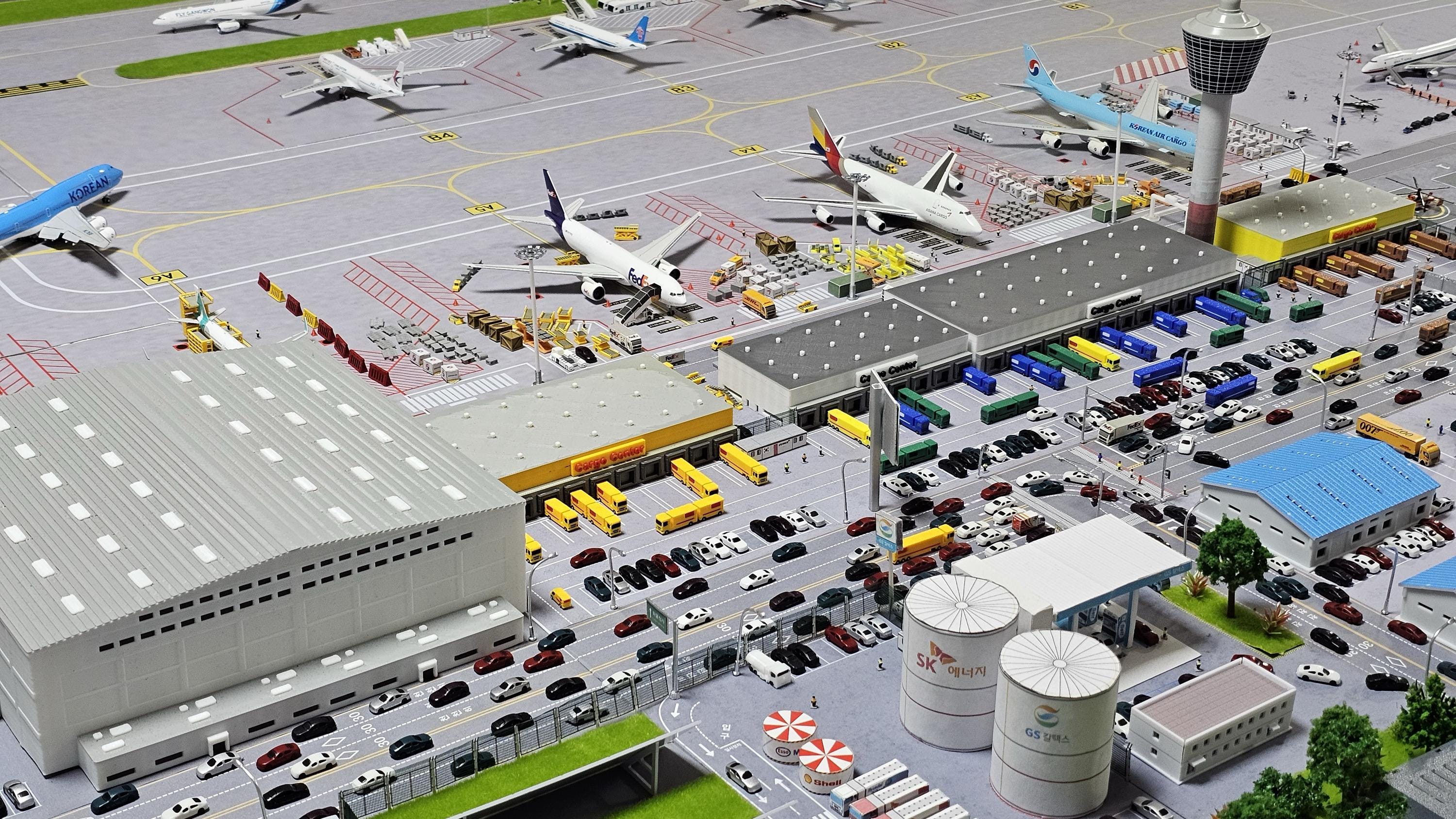 Model Airport 1/500 - 1/400 GSE Accessories, Terminal, Buildings