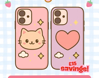 CAJA DEL GATO DE LA SUERTE: (2) Fundas de teléfono al azar - para cualquier modelo de teléfono iPhone/Android
