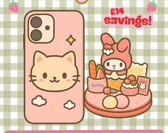 LUCKY CAT BOX: (1) Random Phone Case + (1) Random Phone Stand - for any phone model iPhone/ Android