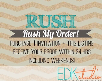 RUSH-Bestellung / / 24hr Wende / /