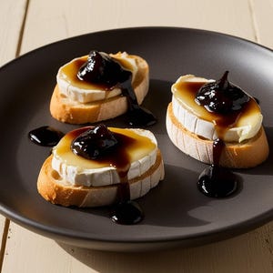 Crostini van vijgen en brie | Afdrukbaar recept | Chique voorgerecht | Directe digitale download | Elegante snack pdf