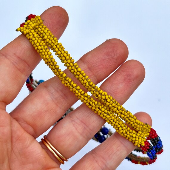 Antique African Tribal Zulu Bead Work Love Letter Nec… - Gem