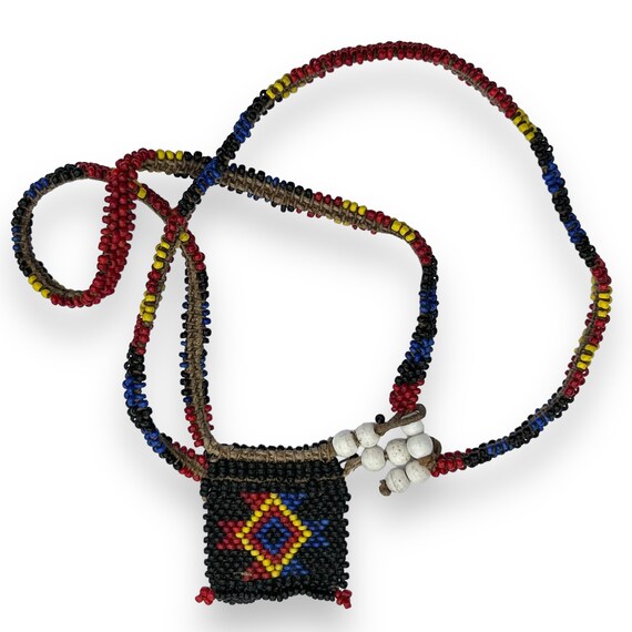 Antique African Tribal Zulu Bead Work Love Letter Nec… - Gem
