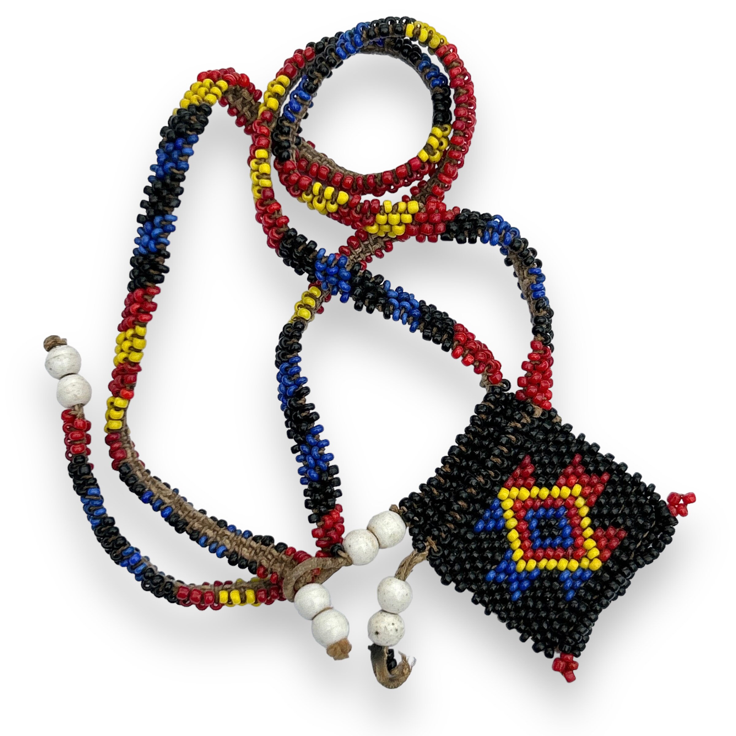 Antique African Tribal Zulu Bead Work Love Letter Necklace Collection ...