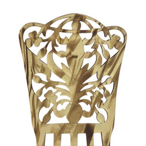 Antique c.1900s art nouveau celluloid hair comb or mantilla backcomb in faux tortoiseshell with stylised urn design