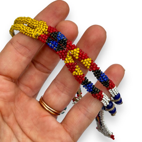 Antique African Tribal Zulu Bead Work Love Letter Nec… - Gem