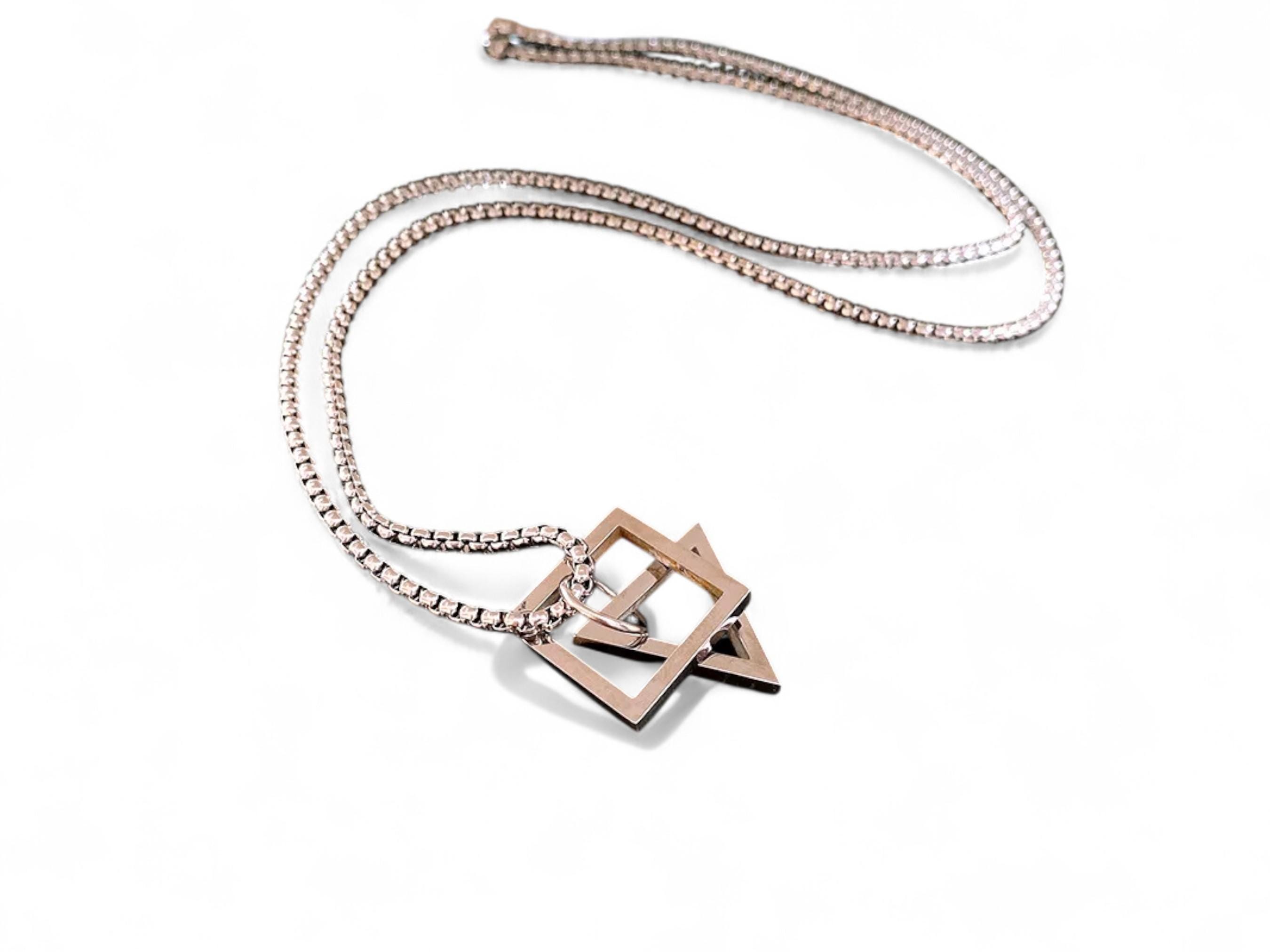 Rvs Kruis Hanger Ketting Voor Mannen Vrouwen Goud Zilver Kleur Dubbele Lagen Kruis Ketting Sieraden (Lengte: 22inch 55cm, Metaal Kleur: KP639) (Kp639 20inch 50cm