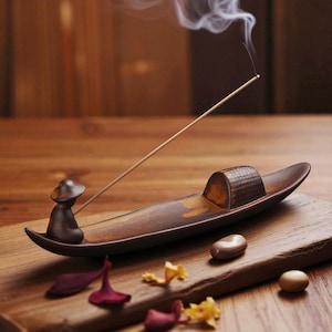 Backflow Incense Burner Ceramic – Stick & Cone Incense Holder – Handmade Zen Aromatherapy Tray – Spiritual Meditation Decor Gift