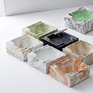 Retro European Style Large Ceramic Ashtray for Office Home Bar Decor Cigar Ashtray Gift Idea Unique Decorative Piece