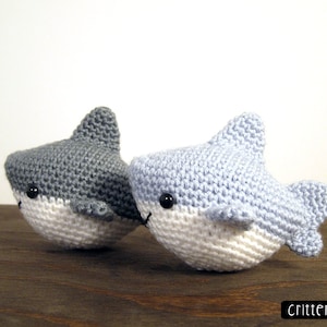 Chum the Shark PDF Crochet Amigurumi Pattern image 1