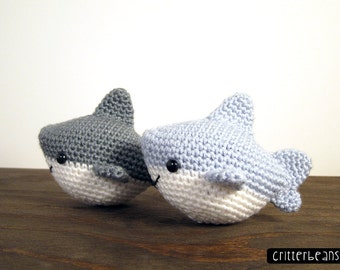 Chum the Shark PDF Crochet Amigurumi Pattern