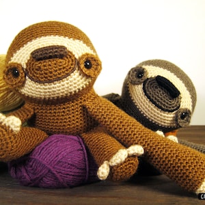 Doobie the Sloth PDF Crochet Amigurumi Pattern