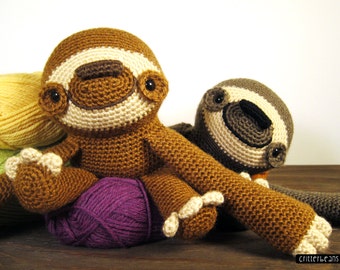 Doobie the Sloth PDF Crochet Amigurumi Pattern