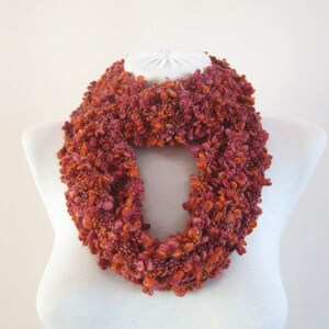 Knit Scarf, Cowl Scarves, infinity Chunky Accessories, Circle Foulard, knitting Loop Scarf, Neckwarmer, image 1