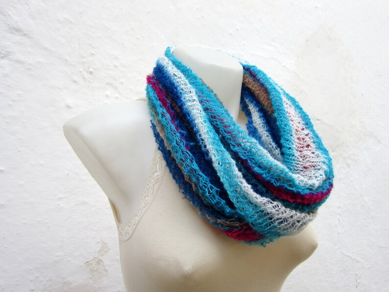 Infinity Cowl,Knit Cowl Scarf,infinity Scarf,Circle Scarf image 1