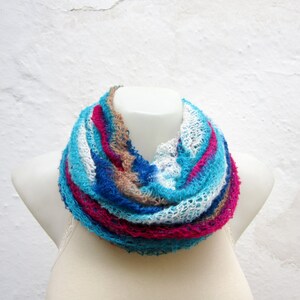 Infinity Cowl,Knit Cowl Scarf,infinity Scarf,Circle Scarf image 3