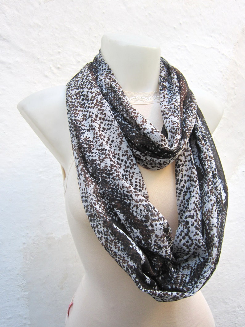 Snakeskin Scarf Snake Animal Infinity Scarf Autumn Winter Etsy