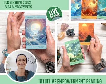 Live Empowerment Card Reading - Intuitive Session, Sensitive People, HSPs, Empaths, Support for Emotions, Career, Relationship, Zoom Reading