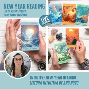 Live nieuwjaarskaart lezen - intuïtieve sessie voor gevoelige mensen HSP's, empathie, spirituele begeleiding, afstemming en duidelijkheid, zoomlezen