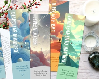 PT - Sensitivity and Empathy - Inspirational Bookmarks.  Reading Companion,  Daily Mantra,  Empowerment Gift,  HSP & Sensitive People.