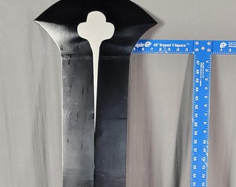 55″ Demon-Destroyer Greatsword – 3D-Printed PETG Cosplay Prop (Black & White)
